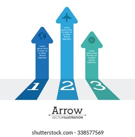 Direction concept with arrow design, vector illustration 10 eps graphic.