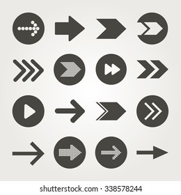 Direction concept with arrow design, vector illustration 10 eps graphic.