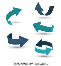 Direction concept with arrow design, vector illustration 10 eps graphic.