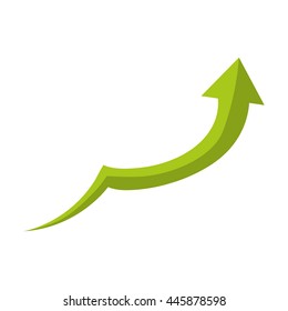 Direction concept represented by arrow icon. isolated and flat illustration 
