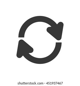 Direction concept represented by arrow circle icon. Isolated and flat illustration.