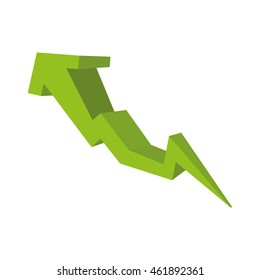 Direction concept represented by arrow icon. Isolated and flat illustration