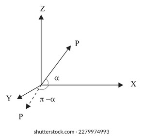 The direction cosines completely specify the direction of the line OP but do not say anything about its magnitude