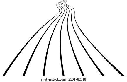 direction curve line wave flow . Graphic element design. Vector illustration.