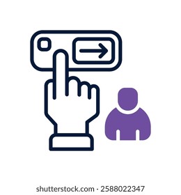 direction dual tone icon. vector icon for your website, mobile, presentation, and logo design.