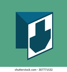 Direction For the Entrance and Exit, Input and Output. Illustration, Vector