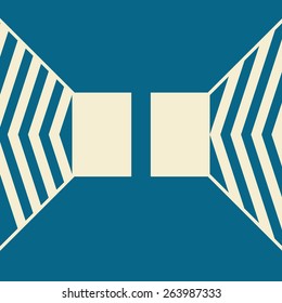 Direction For the Entrance and Exit, Input and Output.Vector illustration