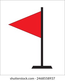 direction flag red and green in eps 10