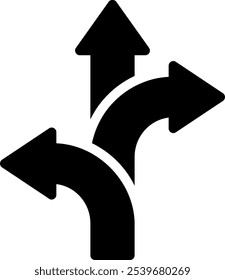 Richtungssymbol, Symbol, Illustrationsvektor