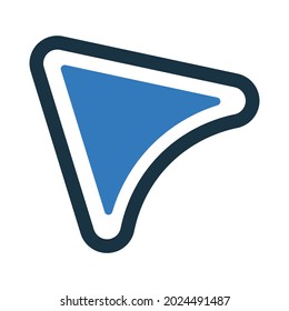 Direction, gps, navigation icon. Simple editable vector graphics.