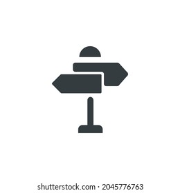 Direction guide icon, vector direction guide icon, vector illustration