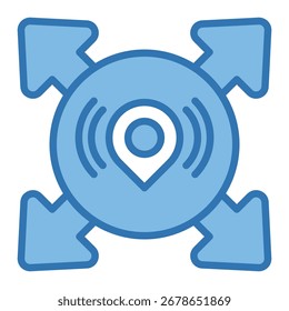 Elemento de icono de dirección para diseño