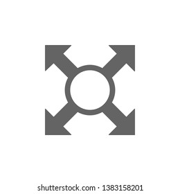 Direction arrow  icon. Element of materia flat maps and travel icon. Premium quality graphic design icon. Signs and symbols collection icon for websites
