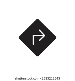 Icono de dirección Ilustración de línea plana