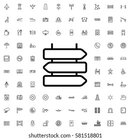 direction icon illustration isolated vector. Airport icons set.