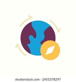 direction icon, isolated icon in light background, perfect for website, blog, logo, graphic design, social media, UI, mobile app
