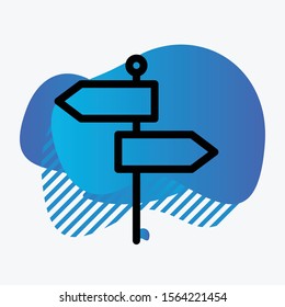 Direction icon isolated on background
 