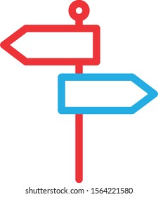 Direction icon isolated on background
 