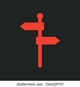 Direction icon isolated on background
 