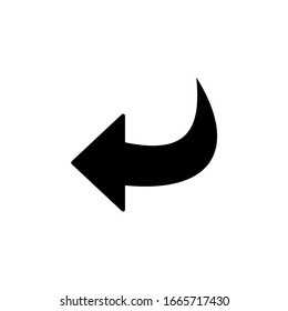 Direction icon. Left Arrow icon sign symbol  