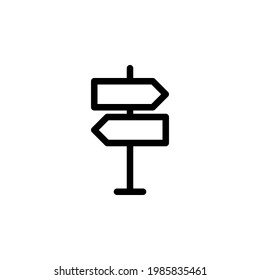 Direction icon with line style. Can be used for UI or UX purposes, presentations, social media, websites, and more.