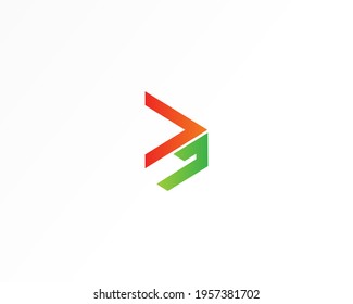 Direction icon logo design with line concept