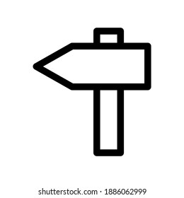 icono de dirección o logotipo símbolo de signo aislado ilustración vectorial - iconos vectoriales de estilo negro de alta calidad
