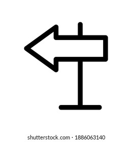 icono de dirección o logotipo símbolo de signo aislado ilustración vectorial - iconos vectoriales de estilo negro de alta calidad

