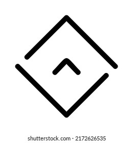 Leitungs-Symbol oder Logo einzeln auf Zeichen, Vektorgrafik - hochwertige Vektorsymbole mit schwarzem Hintergrund

