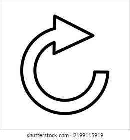 direction icon on white background