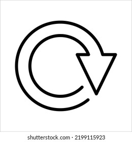 direction icon on white background