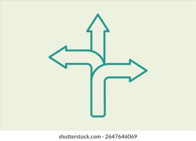 Direction icon. icon related to UI elements. suitable for web site, app, user interfaces,element, printable etc. line icon style. simple vector design editable