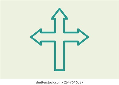 Direction icon. icon related to UI elements. suitable for web site, app, user interfaces,element, printable etc. line icon style. simple vector design editable
