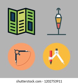 direction icon set. vector set about compass, wind sign and road map icons set.