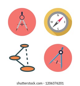 Direction Icon Set. Vector Set About Compass And Shortcut Icons Set.