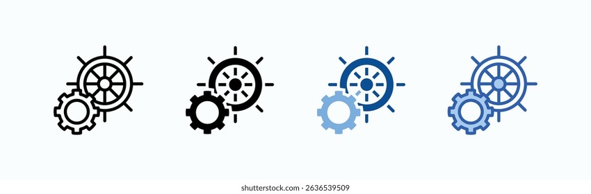 Direction Icon Sheet Multiple Style Collection Isolated Vector