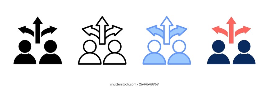Direction icon sheet multiple style collection