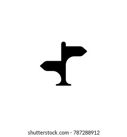 direction icon. sign design
