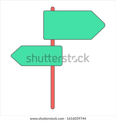 Direction icon or sign or symbol