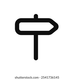 ícone de direção. Sinal de vetor simples.