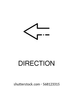 Direction icon. Single high quality outline symbol for web design or mobile app. Thin line sign for design logo. Black outline pictogram on white background