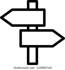 Direction Icon, Startup Sign And Symbol Isolated On White Background.
