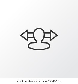 Direction Icon Symbol. Premium Quality Isolated Reverse Element In Trendy Style.