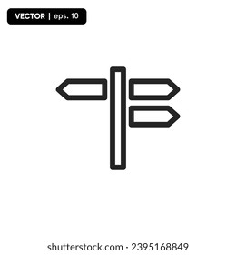 direction icon, travel target icon, on a white background. vector eps 10