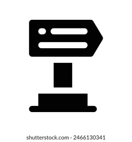 direction icon. vector glyph icon for your website, mobile, presentation, and logo design.