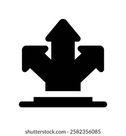 direction icon. vector glyph icon for your website, mobile, presentation, and logo design.