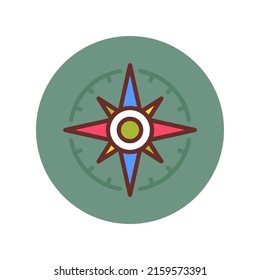 Direction icon in vector. Logotype
