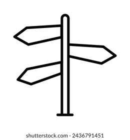 Direction icon vector, stock illustration