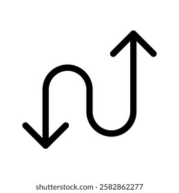 Direction Icon Vector Symbol Design Illustration