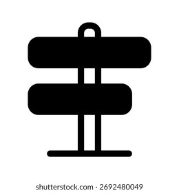 Vektorsymbol-Entwurfsgrafik mit Richtungssymbol